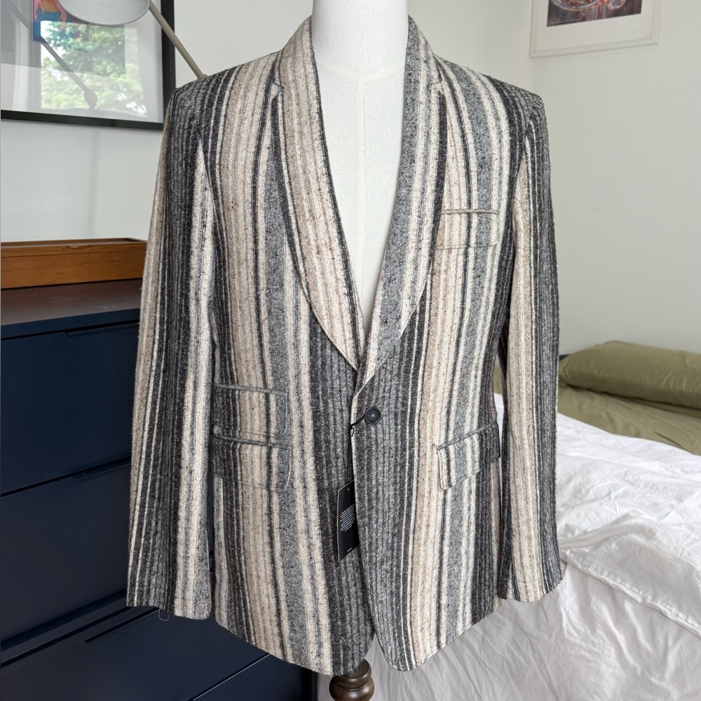 WRK work rest karma shawl lapel jacket
